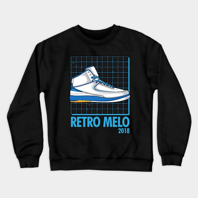 AJ 2 Retro Melo Sneaker Crewneck Sweatshirt by milatees
